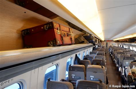 shinkansen overhead rack luggage.